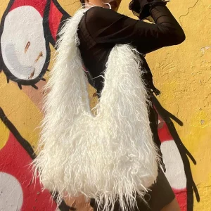 Designer Fluffy Plush Shoulder Bag Warm Faux Lady Handbags Fashion Brands Large Hobo Shopper Purses
